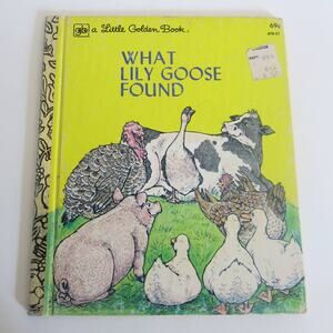 WHAT LILY GOOSE FOUND Little Golden Book Vintage Annabelle Sumera 1977 Kids